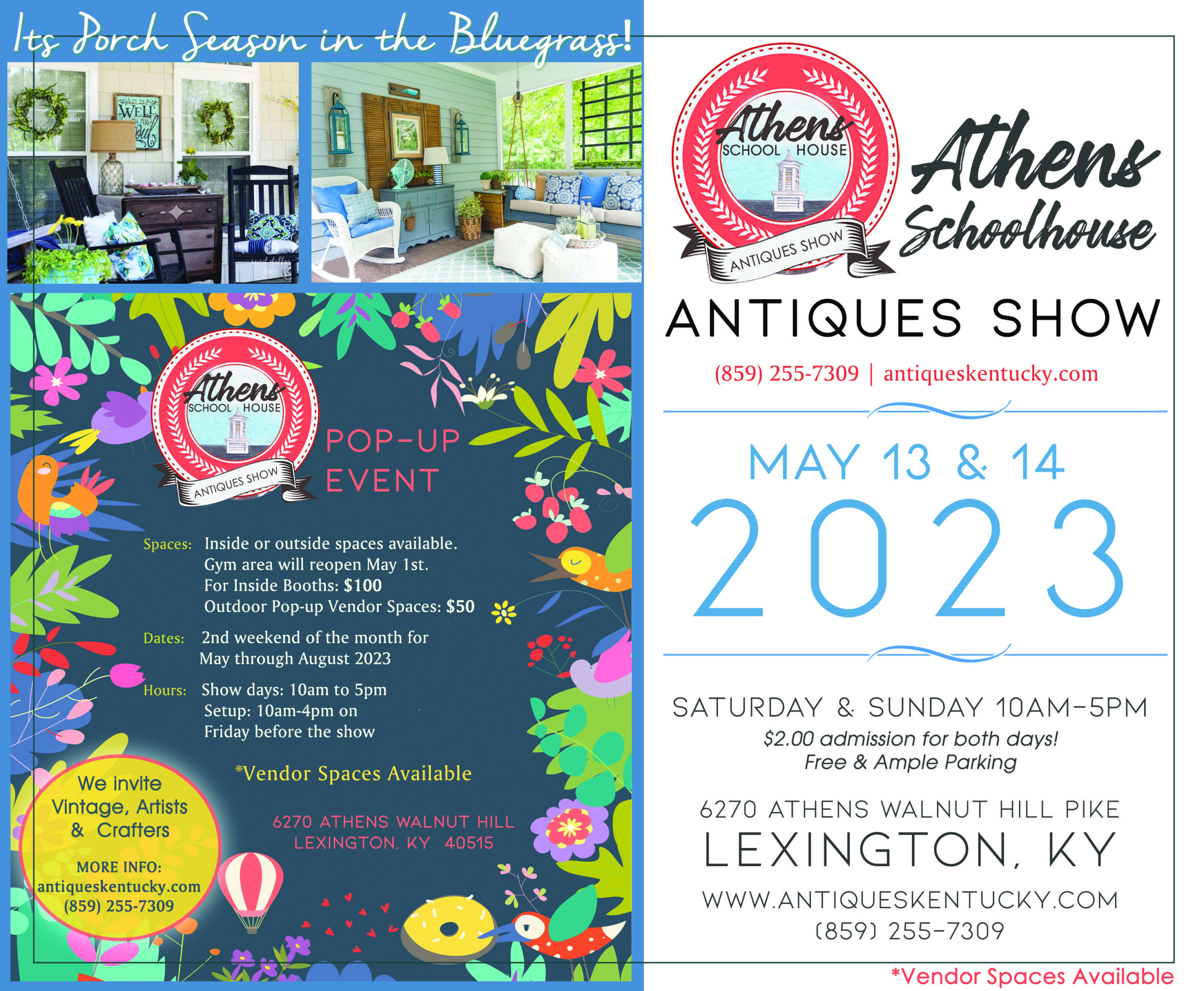 athens-ad-0523 - Athens Schoolhouse Antique Show